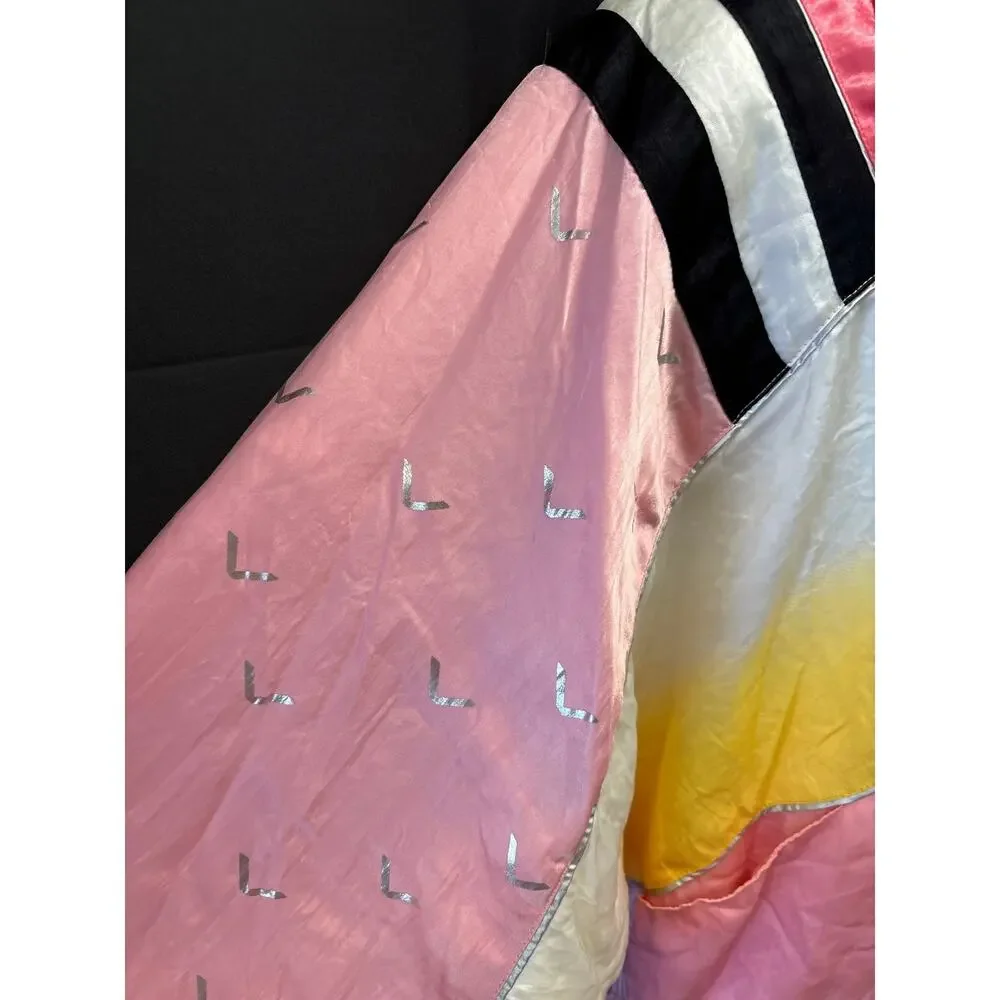 Vintage 80s IXSPA Women’s Satin Track Jacket Size Small